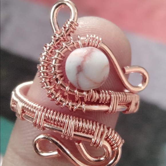 Ring handmade copper one size Adjustable - Picture 5 of 10